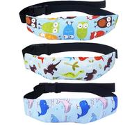 Naturahand 3 Pcs Baby Head Support Band for Stroller Car Seat Neck Relief Strap Headrest for Sleeping Traveling Head Holder for Toddler Kids Children Child Baby Infant