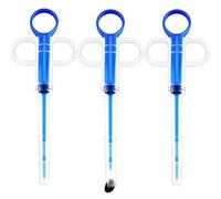 Naturahand 3PCS Pet Pill Shooter Plunger Popper for Small Cats Dogs Soft Tip Tablet Gun Dispenser Pusher for Small Animal Feeding(Blue)