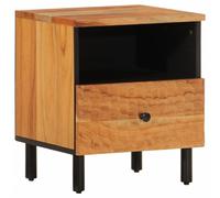 (natural, 1 pcs/solid acacia wood) vidaXL Bedside Cabinets Nightstand Bed Cabinet Side Table End Table Solid Wood