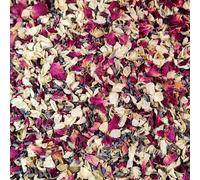 Natural 100% Biodegradable Confetti Wedding | 2 LITRE of Dried Flowers Confetti: Burgundy Rose Petals, Chrysanthemum and Lavender | Eco-Friendly & 100% Biodegradable | Suitable for 25-30 Guests