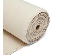 Natural 100% Cotton Plain Fabric 60 Inch 150cm Wide 150GSM Material - Sewing, Dressmaking, Quilting, Curtain Linings, Pillowcases & Totes by CRAFT Queen LTD - 1 Metre