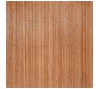 vidaXL Rug, Floor Carpet for Living Room Bedroom Hallway, Area Rug for Decorative, Waterproof Floor Mat Kitchen Rug, Square Nature Bamboo