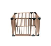 Safetots Wooden Play Den 100Cm X 100Cm, Natural Wood, 76Cm High, With Soft Foam Play Mat, Mocha, 120Cm X 120Cm
