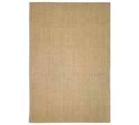 vidaXL Natural Brown Sisal Area Rug 100x150 cm - Durable Indoor Rectangular Mat with Anti-Slip Backing for Living Room/Bedroom/Office