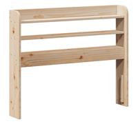 (natural, 100 x 16 x 82 cm) vidaXL Headboard with Shelves Bed Header Bed Headboard Solid Wood Pine