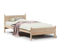 (natural, 100 x 200 cm) vidaXL Bed Frame without Mattress Bed Base Bedstead Solid Wood Pine