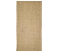 vidaXL Rug Home Indoor Bedroom Living Room Area Floor Decor Mat Carpet Protective Rug with Anti-slip Latex Backing Natural Sisal 100x200 cm