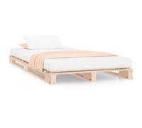 (natural, 100 x 200 cm) vidaXL Solid Wood Pine Bed Frame Wooden Bed Base Bedstead Mattress Foundation