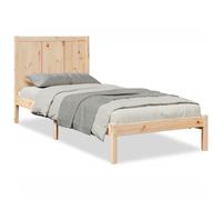 (natural, 100 x 220 cm) vidaXL Bed Frame Bed Base Bedstead Bedroom Mattress Foundation Solid Wood Pine