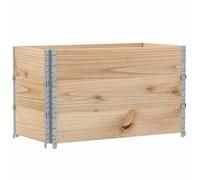 (natural, 100 x 50 cm/ 3 pcs) vidaXL Pallet Collars Garden Raised Bed Vegetable Planter Box Solid Wood Pine