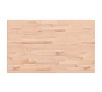 (natural, 100 x 60 x 1.5 cm) vidaXL Table Top Replacement Dining Table Top Rectangular Solid Wood Beech