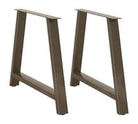 (natural, 100 x (72-73) cm) vidaXL Coffee Table Legs A-Shaped Desk Legs Metal Bar Stand DIY 2 pcs Steel