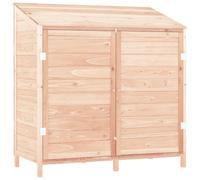 (natural, 102 x 52 x 112 cm) vidaXL Garden Shed Outdoor Storage House Patio Tool Organiser Solid Wood Fir