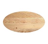 vidaXL Table Top 120x60x2 cm Solid Wood Oak Oval