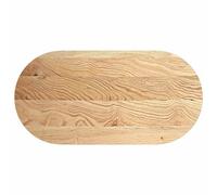 vidaXL Table Top 120x60x2 cm Solid Wood Oak Oval