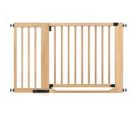 Safetots Wooden Heritage Flat Step Gate, Natural, 125cm - 133cm, Pressure Fit