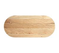 vidaXL Table Top 140x60x2 cm Solid Wood Oak Oval