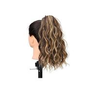 Natural 14Inch Synthetic Short Ponytail Extensions Curly Claw Clip Pony Tail Natural Looking Synthetic Hairpiece Perfect Looking(4H27)