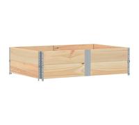 (natural, 150 x 100 cm/ 2 pcs) vidaXL Pallet Collars Garden Raised Bed Vegetable Planter Box Solid Wood Pine