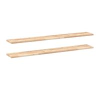 (natural, 160 x 20 x 2 cm/ 2 pcs) vidaXL Floating Shelves Wall Storage Shelf 4pcs Untreated Solid Wood Acacia