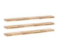 Floating Shelves Wall Storage Shelf 4pcs Untreated Solid Wood Acacia vidaXL
