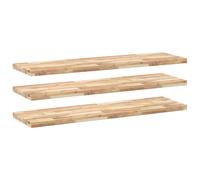(natural, 160 x 40 x 4 cm/ 3 pcs) vidaXL Floating Shelves Wall Storage Shelf 4pcs Untreated Solid Wood Acacia