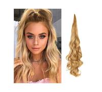 Natural 26 Inch Long Wavy Ponytail Flexible Wrap Around Ponytail Hair Extensions Synthetic Hairpieces for Women Daily Use Perfect Looking(27)