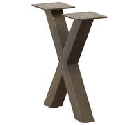 Dining Table Legs X-Shaped Desk Legs Kitchen Metal Furniture Legs Steel vidaXL