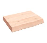 (natural, 40 x 30 x 6 cm) vidaXL Bathroom Countertop Vanity Top Wash Basin Worktop Treated Solid Wood