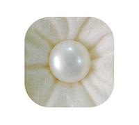 Natural 5.25 Ratti 4.40 Carat Certified Pearl Moti Gemstone 30840 Silver Tone Created Sapphire
