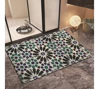 Natural,50*80,Boho Front Door Mat Outside Entrance, Bath Mat for Bathroom Boho Bathroom Rugs Non Silp Water Absorbent Bath Rug Soft Washable Floor Rug for Tub Showers Laundry Room Bath Decor