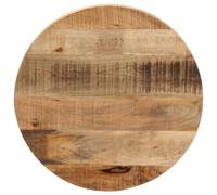 (natural, 50 x 2.5 cm/ Solid rough mango wood) vidaXL Table Top Replacement Board Dining Table Top Wooden Furniture Top Round
