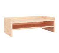 vidaXL Monitor Stand 50X24X16cm Solid Wood Pine, Brown