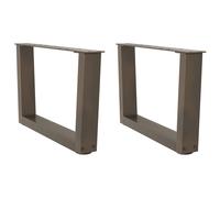 (natural, 50 x (30-31.3) cm) vidaXL Dining Table Legs V-Shape Desk Legs Kitchen Furniture Leg 3 pcs Steel