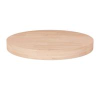 (natural, 50 x 4 cm) vidaXL Solid Wood Oak Round Table Top Untreated Table Top Multi Colours/Sizes