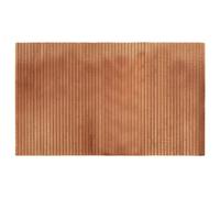 vidaXL Bamboo Rug Floor Mat 60x100 cm - Water-Resistant, Rectangular Area Carpet Runner for Living Room, Hallway, Bedroom, and Office with Non-Slip Backing in Natural Brown