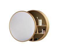 Natural 60cm Bathroom Mirror Cabinet, Wall-Mounted Sto with Shelves, Push-Pull Design, Bathroom nizer, Modern Bathroom Fur, Space-Saving Solut