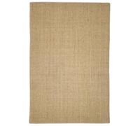Rug 100% Sisal Natural 66x100cm Indoor Text. Area Mat Anti-Slip Premium Backing.