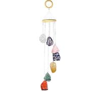 Natural 7 Chakra Crystal Stone Wind Chimes Garden Home Outdoor Decor