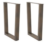 (natural, 70 x (72-73.3) cm) vidaXL Dining Table Legs V-Shape Desk Legs Kitchen Furniture Leg 3 pcs Steel