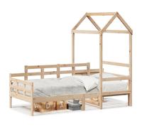 (natural, 80 x 200 cm) vidaXL Day Bed with Roof Sofa Bed Daybed Couch White 90x190 cm Solid Wood Pine