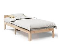 (natural, 80 x 200 cm) vidaXL Family Bed Frame No Mattress Bedrom Bed Base Bedstead Solid Wood Pine