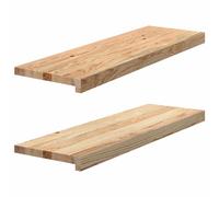 (natural, 80 x 25 x 2 cm) vidaXL Window Sills Window Ledge Window Board 2 pcsÂ Untreated Solid Wood Oak