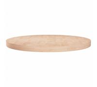 (natural, 80 x 4 cm) vidaXL Solid Wood Oak Round Table Top Untreated Table Top Multi Colours/Sizes