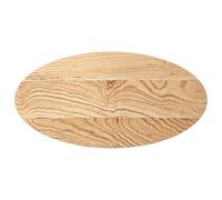 (natural, 80 x 40 x 4 cm) vidaXL Table Top Light Brown 80x40x4 cm Solid Wood Oak Oval coffee table top