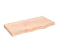(natural, 80 x 40 x 6 cm) vidaXL Bathroom Countertop Vanity Top Wash Basin Worktop Treated Solid Wood