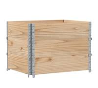 (natural, 80 x 60 cm/ 3 pcs) vidaXL Pallet Collars Garden Raised Bed Vegetable Planter Box Solid Wood Pine