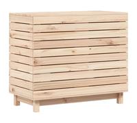 (natural, 88,5 x 44 x 76 cm) vidaXL Laundry Basket Laundry Hamper with Lid Laundry Sorter Solid Wood Pine