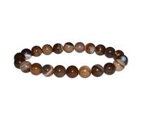 Natural 8mm Gemstone Bead Chakra Healing Bracelet Gem Stone Protection Stretch Crystal (Botswana Agate)