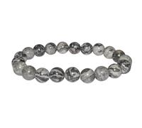 Natural 8mm Gemstone Bead Chakra Healing Bracelet Gem Stone Protection Stretch Crystal (Map Jasper)